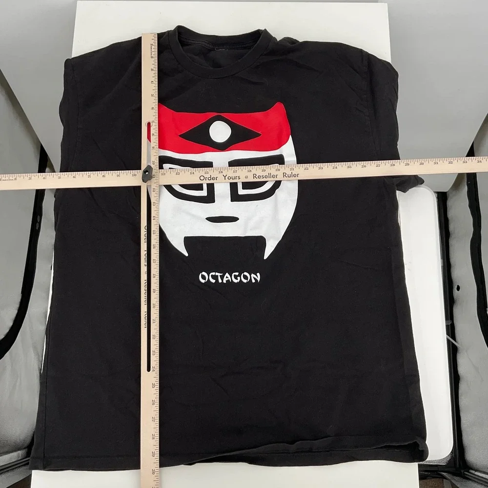 Octagon‎ Wrestler Mask Graphic Black T Shirt Men Large